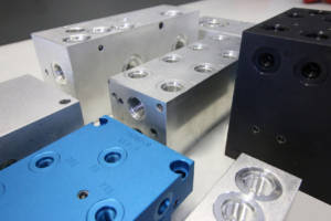 Anodized Blue Manifold
